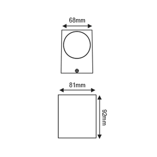 ^GU10 СТЕННО ОСВЕТИТЕЛНО ТЯЛО 230V AC МАТОВО БЯЛО IP65 MAX.35W - изображение 2