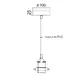 LAMP HOLDER with 3 SCREWS & CABLE 1 Χ Ε27 BRASS - изображение 2