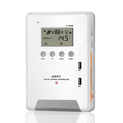 СОЛАРЕН КОНТРОЛЕР НА ЗАРЯДА MPPT 30A, АВТОМАТИЧЕН 12/24V + LCD ДИСПЛЕЙ