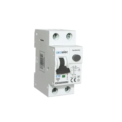 ЕЛЕКТРОМАГНИТНА ДЕТОКОВО-ТОКОВА ЗАЩИТА 1P+N C10 30mА AC ТИП 6kA 2M