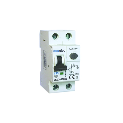 ЕЛЕКТРОМАГНИТНА ДЕТОКОВО-ТОКОВА ЗАЩИТА 1P+N C25 30mА AC ТИП 6kA 2M