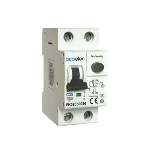 ELECTROMAGNETIC RCBO 1P+N C32 30mА AC TYPE 6kA 2M