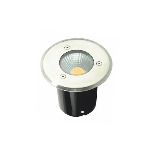 ^LED КРЪГЪЛ COB СПОТ ЗА ВГРАЖДАНЕ В ЗЕМЯ 7W 450LM 3000K 45° 230V AC IP67 Ra80 30000hrs