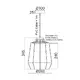 WALL LAMP 1 Χ Ε27 BLACK 50Χ11Χ8 CM METALIC KENNEDY - изображение 2