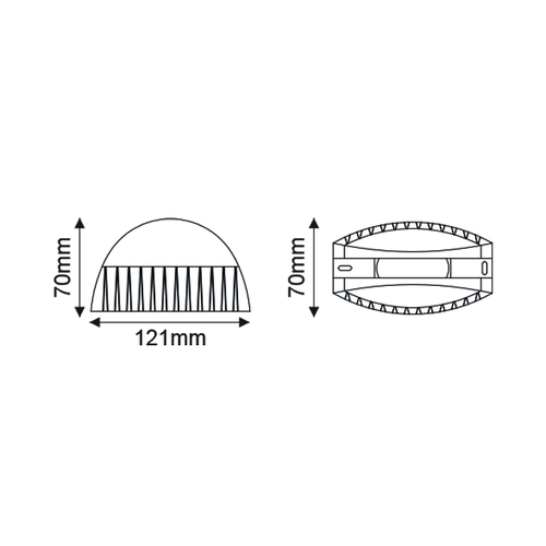 LED ОСВЕТИТЕЛНО ТЯЛО ЗА ВИТРИНИ 9W 1050lm 110°x3° 230V AC 3000K МАТОВО ЧЕРНО CRI80 IP65 40000hrs - изображение 2