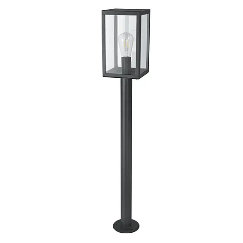 ^SAND BLACK LUMINAIRE CELIA 1XE27 IP44 WITH POLE & CLEAR GLASS