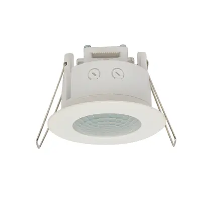 ИНФРАЧЕРВЕН ДЕТЕКТОР ЗА ДВИЖЕНИЕ ЗА ВГРАЖДАНЕ 230V IP65 360° ~8m МАКС БЯЛ