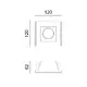 SQUARE GYPSUM TRIMLESS SPOT LUMINAIRE ZOE GU10 - изображение 2