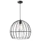 WALL LAMP 1 Χ Ε27 BLACK 50Χ11Χ8 CM METALIC PROMETHEUS