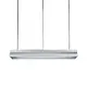 Ceiling lamp 2Χ18W with aluminium frame NM