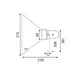WALL PROJECTOR D310 Ε27 MAX 36W IP65 GREY - изображение 2