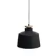 PENDANT 1ΧΕ27 METALIC BLACK+WOOD Φ30ΧΗ120CM AENEAS