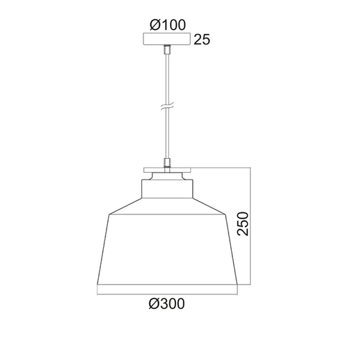 PENDANT 1ΧΕ27 METALIC BLACK+WOOD Φ30ΧΗ120CM AENEAS - изображение 2