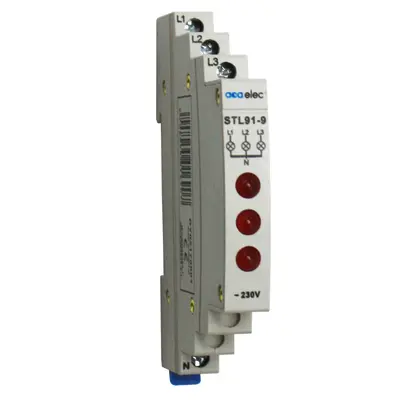 ИНДИКАТОРНА ЛАМПА ТРОЙНА ЧЕРВЕНА 16A 230V 0,5M