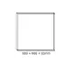 АЛУМИНИЕВА РАМКА ЗА ТАВАН 60x60x6.5cm ЗА OTIS*N, ROVE, DEBA & TREGO LED ПАНЕЛИ (С ВИНТОВЕ) - изображение 2