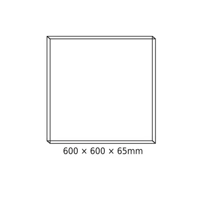 АЛУМИНИЕВА РАМКА ЗА ТАВАН 60x60x6.5cm ЗА OTIS*N, ROVE, DEBA & TREGO LED ПАНЕЛИ (С ВИНТОВЕ)