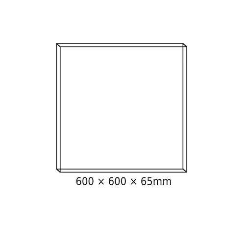 АЛУМИНИЕВА РАМКА ЗА ТАВАН 60x60x6.5cm ЗА OTIS*N, ROVE, DEBA & TREGO LED ПАНЕЛИ (С ВИНТОВЕ) - изображение 2