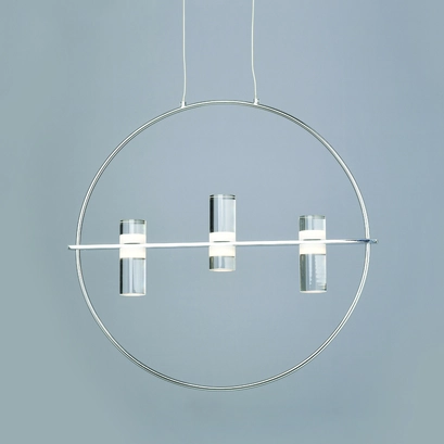 NETTO PENDANT LIGHTING LED2835 12W CHROME ALUMINUM 3000K 1080LM D53XH173CM IONIAN