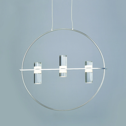 NETTO PENDANT LIGHTING LED2835 12W CHROME ALUMINUM 3000K 1080LM D53XH173CM IONIAN - изображение 2
