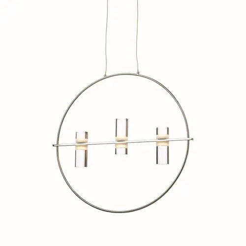 NETTO PENDANT LIGHTING LED2835 12W CHROME ALUMINUM 3000K 1080LM D53XH173CM IONIAN - изображение 4