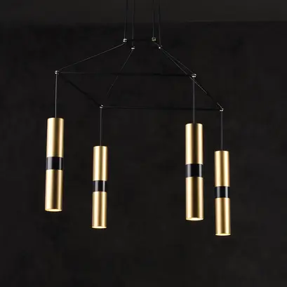 NETTO ПЕНДЕЛ 4XGU10 МЕСИНГ МЕТАЛ 56X56XВ150CM DA VINCI