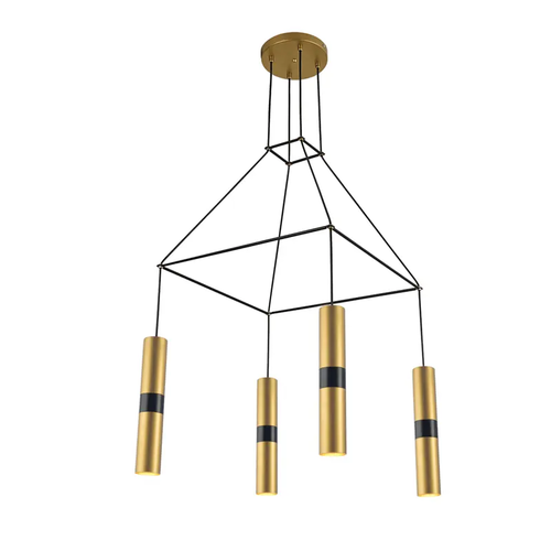 NETTO PENDANT LIGHTING 4XGU10 BRASS METALLIC 56X56XH150CM DA VINCI