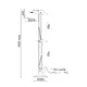 NETTO FLOOR LUMINAIRE 1XE27 METALLIC WHITE COLOR: WHITE 38Χ130ΧΗ207CM FREDDIE - изображение 3