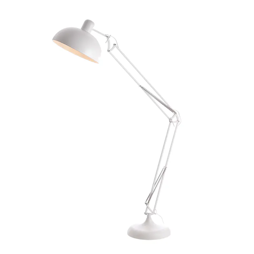 NETTO FLOOR LUMINAIRE 1XE27 METALLIC WHITE COLOR: WHITE 38Χ130ΧΗ207CM FREDDIE