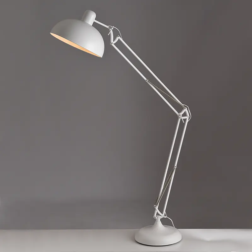 NETTO FLOOR LUMINAIRE 1XE27 METALLIC WHITE COLOR: WHITE 38Χ130ΧΗ207CM FREDDIE - изображение 2