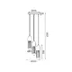 NETTO PENDANT LIGHTING 3XE27 WHITE METALLIC D27XH120CM LAB - изображение 2