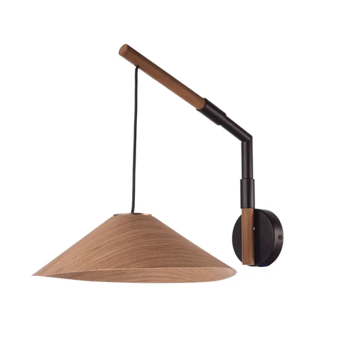 NETTO АПЛИК 1X GX53 ОРЕХОВО ДЪРВО 30Χ40Χ32CM NAIROBI