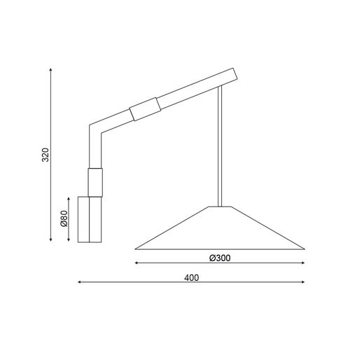 NETTO АПЛИК 1X GX53 ОРЕХОВО ДЪРВО 30Χ40Χ32CM NAIROBI - изображение 2