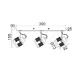 NETTO WALL MOUNTED LIGHTING 3ΧGU10 GREY METALLIC 43Χ10Χ16CM KRYPTON - изображение 2