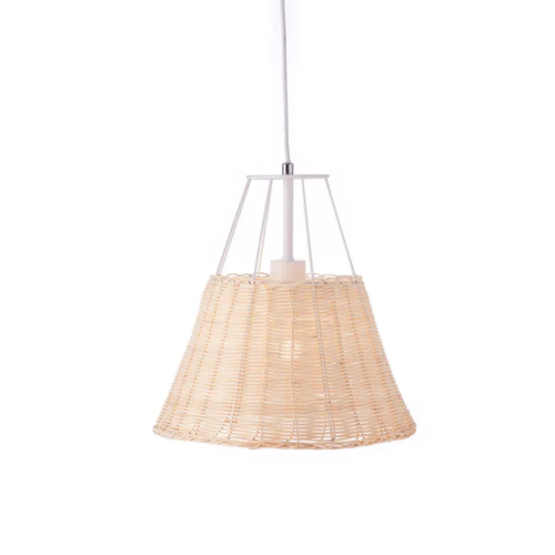 NETTO ПЕНДЕЛ 1XE27 РАТАН + БЯЛ МЕТАЛ D30XВ120CM ZORBAS