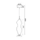 NETTO ПЕНДЕЛ LED 20W 3000K 1600LM 360º АКРИЛ D16ΧВ180CM CARYATID - изображение 2