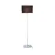 NETTO FLOOR LAMP CHROME METAL 1XE27 BLACK CABLE RECTANGLE BASE Η123CM MIX&MATCH WITHOUT LAMPSHADE