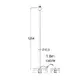 NETTO FLOOR LAMP CHROME METAL 1XE27 BLACK CABLE RECTANGLE BASE Η123CM MIX&MATCH WITHOUT LAMPSHADE - изображение 2