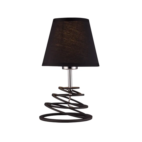 TABLE LAMP BLACK SHADE1XE27 METAL SPIRAL LAGOS