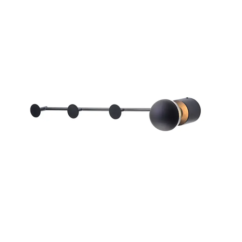 NETTO WALL MOUNTED LIGHTING 1ΧE27 BLACK METALLIC 66Χ7Χ8CM VALENTINO