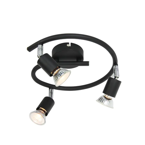 NETTO SPOT BLACK MAT 3X GU10 TRINITY