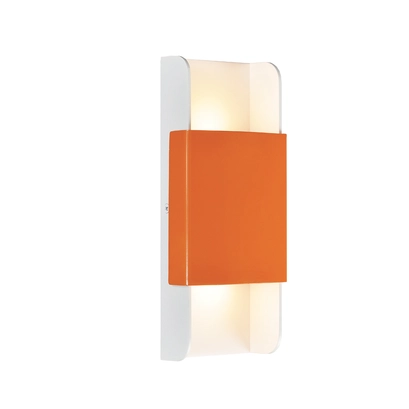 NETTO WALL MOUNTED LED 12W 3000K ALUMINUM ORANGE+WHITE 25X11X5,3CM