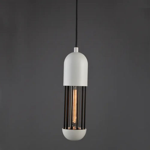 NETTO ПЕНДЕЛ 1XE27 БЯЛ МЕТАЛ D10XВ120CM LAB - изображение 2
