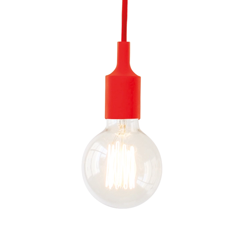 NETTO SILICON LAMPHOLDER 1Μ RED CABLE1ΧΕ27