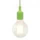NETTO SILICON LAMPHOLDER 1Μ GREEN CABLE1ΧΕ27