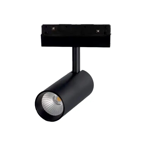 МАТОВО ЧЕРЕН МАГНИТЕН СПОТ 48V DC 20W 3000K 1400LM 36° OSRAM RA90 Φ60*145MM
