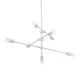 PENDANT 7XE27 METAL WHITE Φ80ΧΗ130CM LUTHER