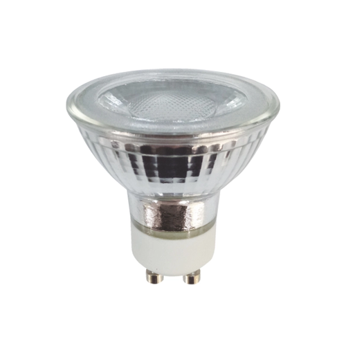 LED SMD GU10 7W 3000K 230V AC 600LM RA80 30000H 38° СТЪКЛО