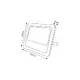 СЛЪНЧЕВА СВЕТЛИНА ПОТОК LED ЛАМПА SMD 25W 6000K IP66 120° Ra70 - изображение 3