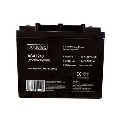 БАТЕРИЯ AGM VRLA 12V 40AH/20HR (клема M6)