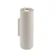 ^WALL UP-DOWN ROUND SPOT LUMINAIRE IP65 2XGU10 WHITE CEMENT